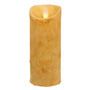Moving Flame Timer Pillar - 2.5" x 6" - Burnt Ivory