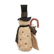 Stanley Stuffed Candy Cane Goody Bag Snowman - 21 In H