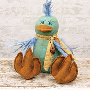 Bella Blue Bird Stuffed Sitting Blue Bird