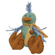 Bella Blue Bird Stuffed Sitting Blue Bird
