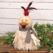 Stuffed Ms. Chicken In Dress - 11.5"H