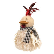 Stuffed Ms. Chicken In Dress - 11.5"H