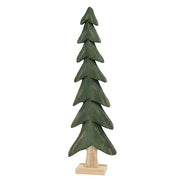 Dark Green Wooden Tree - 22"