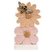 Stacked Wooden Daisy Sitter