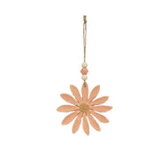 Pastel Wooden Daisy Ornament  (3 Count Assortment)