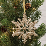 Champagne Sparkle Snowflake Ornament