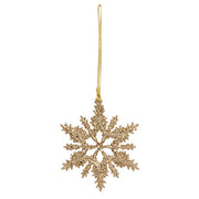 Champagne Sparkle Snowflake Ornament