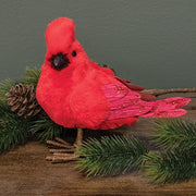 Glittered Standing Cardinal - 6"H