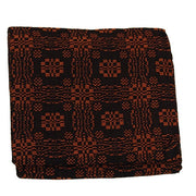 Pumpkin & Black Gettysburg Throw