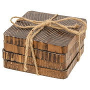 Square Wooden Coasters (Set of 4)