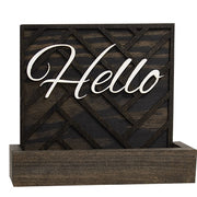 Hello Wooden Lattice Wall Planter
