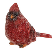 Glittered Resin Sitting Cardinal  (3 Count Assortment)