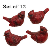 Resin Cardinals In Crate (Set of 12)