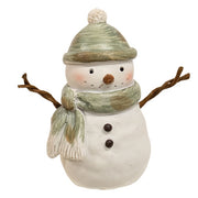 Resin Green Winter Clothes Snowmen - 3-1/4 In H (Set of 6)