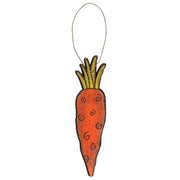 Whimsy Wooden Carrot Ornaments (Set of 3)