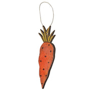 Whimsy Wooden Carrot Ornaments (Set of 3)