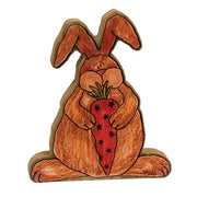 Chunky Wooden Whimsy Wabbit Sitters (Set of 3)