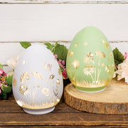 Spinning Glass LED Spring Egg  (2 Count Assortment)