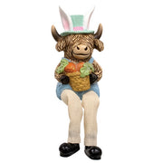 Resin Dangle Leg Easter Highland Sitter  (3 Count Assortment)