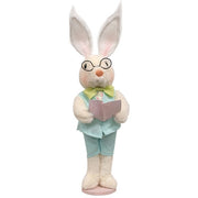 Standing Spring Floral & Eggs Bunny - 16"H  (2 Count Assortment)