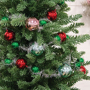 Platinum Tinsel & Bauble Garland - 6 Ft.
