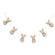 Fuzzy Tail Bunny Garland - 57"