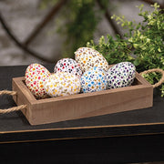 Floral Fabric Eggs (Set of 6)