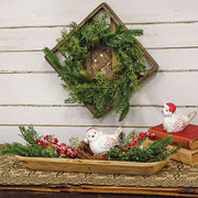 Carved Wood Food Safe Bread Bowl - 20"x6" - Natural