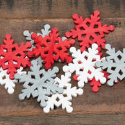 Festive Winter Snowflake Bowl Filler - 1.5"