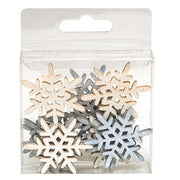 Frosty Winter Snowflake Bowl Filler - 1.5"