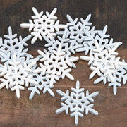 Frosty Winter Snowflake Bowl Filler - 1.5"