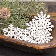 Glitter Snowflake Bowl Filler (Set of 8)