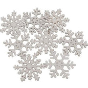 Glitter Snowflake Bowl Filler (Set of 8)