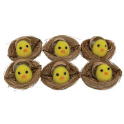 Hatching Chicks in Nests (Set of 6)