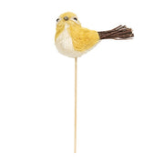 Pastel Sisal Bird with Twiggy Tail Pick  (3 Count Assortment)