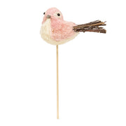 Pastel Sisal Bird with Twiggy Tail Pick  (3 Count Assortment)