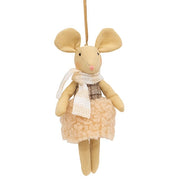 Pink Dress Mouse Ornament