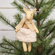 Cream Dress Reindeer Ornament