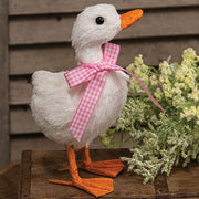 White Sisal Duck - 6.5"H