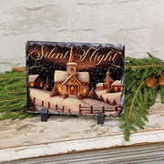 Silent Night Photo Slate with Easel Feet