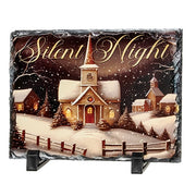 Silent Night Photo Slate with Easel Feet