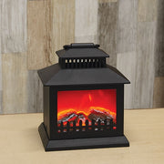 LED Tabletop Fireplace Lantern - 6" x 7"
