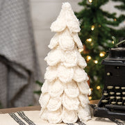 White Sherpa Christmas Tree - 13.5"