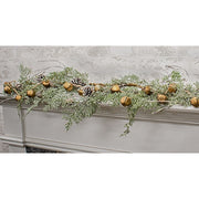 Distressed Gold Jingle Bell Garland