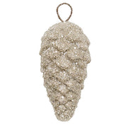 Festive Sparkle Pine Cone Ornament