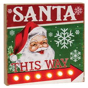 Believe/Joy/Santa LED Box Sign  (3 Count Assortment)