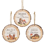 Woodland Animal Ornament  (3 Count Assortment)
