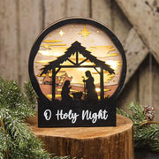 Nativity Scene Sitter with LED Lights