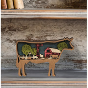 Cow Farm Scene Sitter