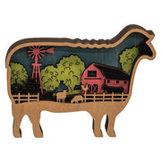 Sheep Farm Scene Sitter